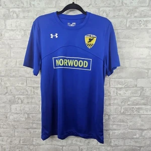 Neu mit Etikett Under Armour Heatgear Herren-T-Shirt Fußball Norwood blau Small - Bild 1 von 5