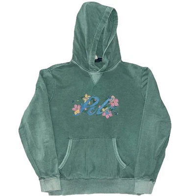 Polo Ralph Lauren окрашенный цветочный толстовка с капюшоном y2k пляж отпуск Hamptons размер средний - Изображение 1 из 4