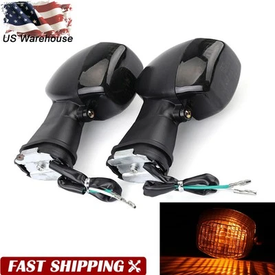 Front Turn Signal Light Lamp For KAWASAKI NINJA 500R ZRX1200S EX500 GPZ 500/1100 - Image 1 of 4
