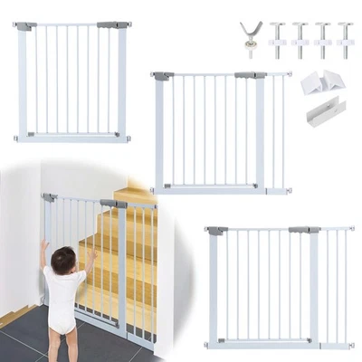 Türschutzgitter Baby Treppenschutzgitter ohne Bohren Absperrgitter Treppengitter - Bild 1 von 4
