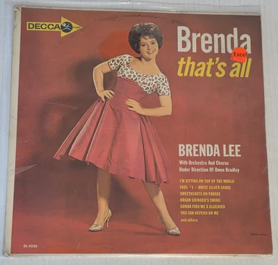 Brenda Lee - Brenda That's All - 1962 - Decca Records DL4326 - Vinyl - SEALED! - Image 1 of 4