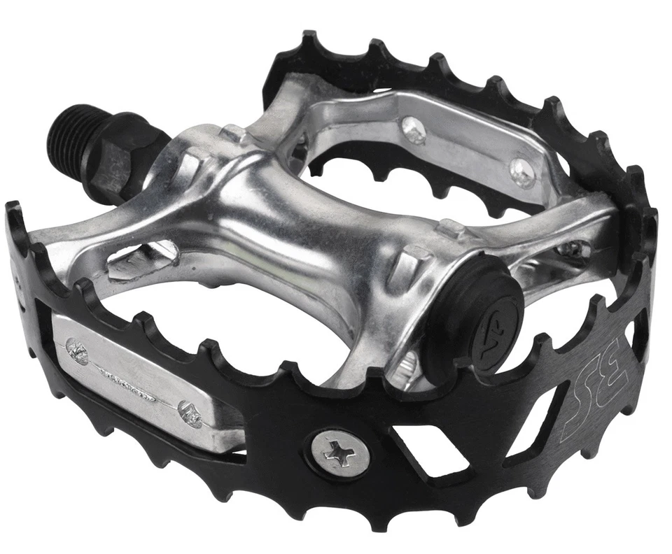 Pedales de aleación SE Racing VP-747 3ª generación Bear Trap XC-II BMX - 9/16" - NEGRO Foto 1 de 1