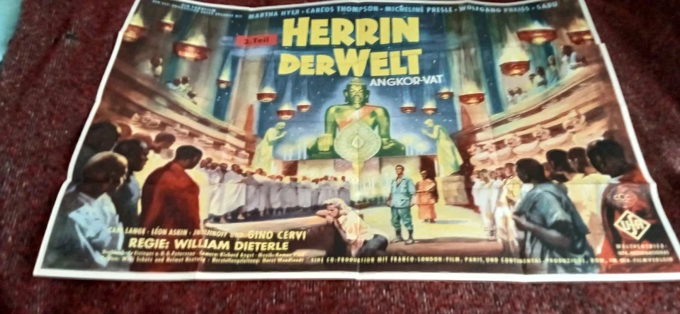 Herrin der Welt Teil 2-Angkor Vat-Sabu ua Orginal AO Kinoplakat - Bild 1 von 1