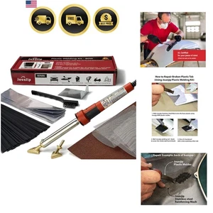 Kit de soldadura de plástico 80W certificado parachoques coche reparación kayak uso exterior - Imagen 1 de 10