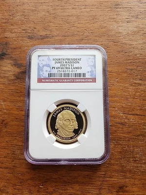 2007-S FOURTH PRESIDENT JAMES MADISON PF 69 ULTRA CAMEO - Image 1 of 2