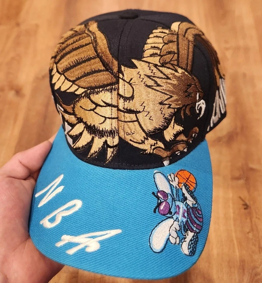 Charlotte Hornets NBA Edición Rara De Colección Años 90 Costom Snapback Sombrero Foto 1 de 4
