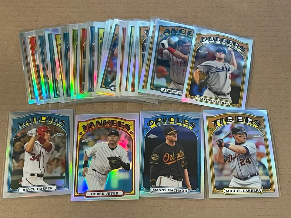 2013 Topps Chrome Refractor 1972 Complete Set Cabrera, Jeter, Harper & Machado - Image 1 of 4