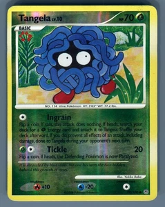 Pokemon Card Stormfront Tangela 78/100 Reverse Holo 2008 Damaged - Picture 1 of 2