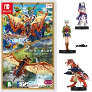 Switch Monster Hunter Stories Collection 1+2 & Amiibo All Set Korean English - Picture 1 of 14