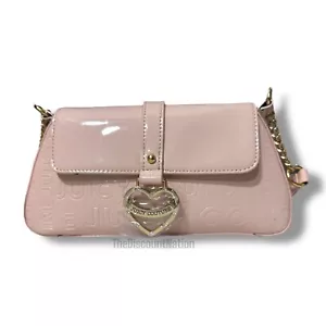 Borsa a tracolla Juicy Couture rosa chiaro My Heart Will Go On Flap nuova con etichetta - Foto 1 di 9