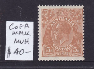 KGV: 5d BROWN  COFA WMK MUH. - Picture 1 of 1