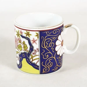 Taza de café vintage Imari Ware Japón asiática floral porcelana taza de té azul - Imagen 1 de 9