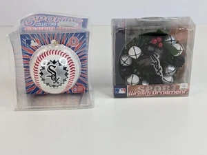 2 Chicago White Sox Christmas Tree Ornaments MLB Sports Collectors Series - Picture 1 of 9