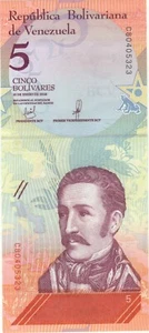 2018 5 BOLIVARES VENEZUELA WÄHRUNG JUWEL UNC BANKNOTE GELDSCHEIN GELD BANKSCHEIN BARGELD - Bild 1 von 2