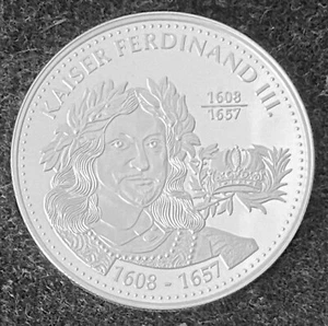 AUSTRIA  1000th Anniversary of Austria 1996 "Kaiser Ferdinand III" Silver 925 - Picture 1 of 2