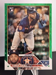 2023 Topps Update Green Foil #US228 Corey Julks /499 RC - Houston Astros