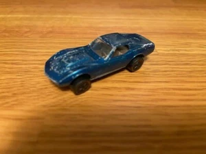 1968 VINTAGE MATTEL HOT WHEELS REDLINES METALLIC AQUA COLOR CUSTOM CORVETTE - Picture 1 of 3