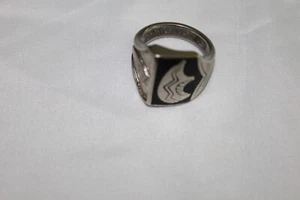 Oso Navajo Ónix Oso Garra Lateral Plata Esterlina PARA HOMBRES Talla 9.5 - Imagen 1 de 12