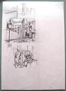 (PRL) MARCO SOLDI MATITA ORIGINALE ORIGINAL COMIC ART BANDE D. BD DESSIN DIBUJO - Picture 1 of 1