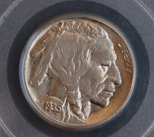 1935-D Buffalo 5 Cent Nickel MS65 PCGS - Picture 1 of 4