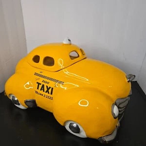 GLENN APPLEMAN SID'S RADIO TAXI Yazoo Yellow Checker COOKIE JAR PopArt 1979 - Picture 1 of 24