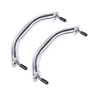 2PCS Boat Marine Grab Handle Polished Stainless Heavy Duty Oval Handrail with...