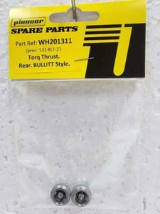 Pioneer WH201311 Street Torq Thrus BULLITT Mustang Rear Wheels 132 Slot Car Part - Picture 1 of 3