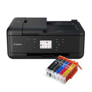 Canon Pixma TR7650 DRUCKER SCANNER KOPIERER WLAN Duplex-Druck + 5 XXL TINTE NEU - Afbeelding 1 van 1