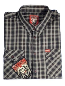 NWT Dixxon Flannel Bamboo Blend Short Sleeve Shirt Plaid THE GRIM Men’s 4XL Red - Picture 1 of 12