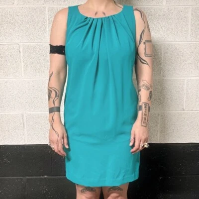 Vestido recto vintage Gianni Versace verde azulado Foto 1 de 4