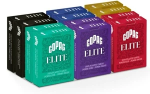 12 Decks Copag Elite 100% Plastic Playing Cards - Poker Size Jumbo Index NEW - Picture 1 of 9