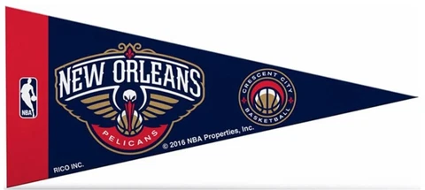 New Orleans Pelicans NBA Mini Pennants, 4" x 9" - Licensed by Rico Cover