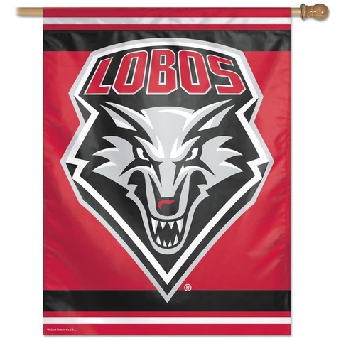 NEW MEXICO LOBOS 27" X 37" VERTICAL FLAG Cover