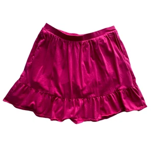 Lands’ End Girls Hot Pink Skort Ruffle Hem Built-In Shorts Pockets Size 10/12 - Picture 1 of 12