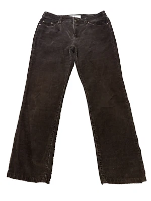 Faded Glory Womans 14 Average Lean Classic Brown Corduroy Pants! MEASURMENTS! - Image 1 of 4