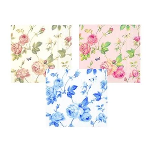 Paper Napkins Disposable Serviettes 3ply Tableware Party Floral Rambling Rose - Picture 1 of 11