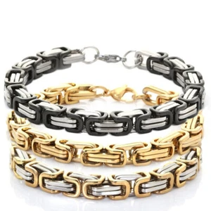 Edelstahl Herren Byzantiner Armband Königskette Königsarmband - Bild 1 von 3