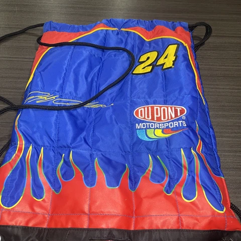 NASCAR Jeff Gordon #24 Backpack Drawstring 2004 JG Motorsport Racing 11 X 17 Cover