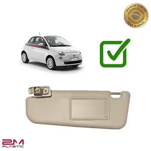 Sun Visor For Fiat 500 2012 - 2019 Left LH Driver Side Beige Without Sunroof - Picture 1 of 3
