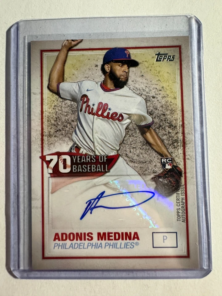 K191,760 - 2021 Topps 70 Years of Baseball Auto #70YAAM Adonis Medina - Image 1 of 1