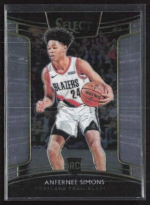 2018-19 Panini Select #39 Anfernee Simons RC Portland Trail Blazers - Imagen 1 de 2