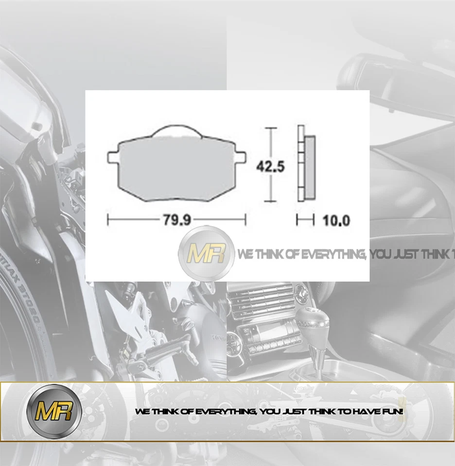 PER YAMAHA XV VIRAGO () 535 DAL 1989 AL 1995 COPPIA PASTIGLIE FRENO ANTERIORI BR Foto 1 de 1