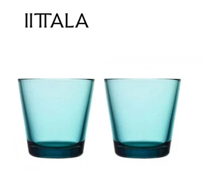 Iittala Kartio Tumbler 21 cl blu mare di Kaj Frank NUOVO 2 pz scatola fuori produzione - Foto 1 di 11