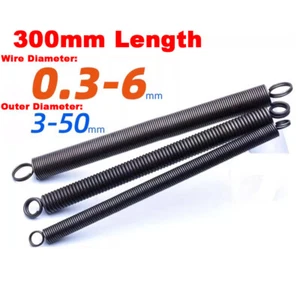 Double Wires Tension Extension Spring Wire Dia 0.3mm-6mm Long 300mm Steel Spring - Picture 1 of 15