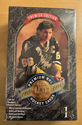 1993-94 Leaf NHL Hockey Series 1 caixa lacrada de fábrica - Premier Edition - 36 pacotes - Imagem 1 de 4