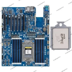 Gigabyte MZ32-AR0 Motherboard + AMD EPYC 7763 64-Core CPU Processors Combos - Afbeelding 1 van 3