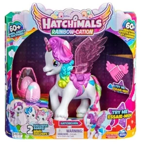 HATCHIMALS RAINBOW-CATION HATCHICORN~60+ SOUNDS, LIGHTS & REACTIONS~NEW - Picture 1 of 3
