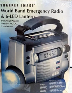 Emergency AM/FM Radio, 10 Station Shortwave Band, 6 LED Lantern Hand crank AC/DC - Picture 1 of 7