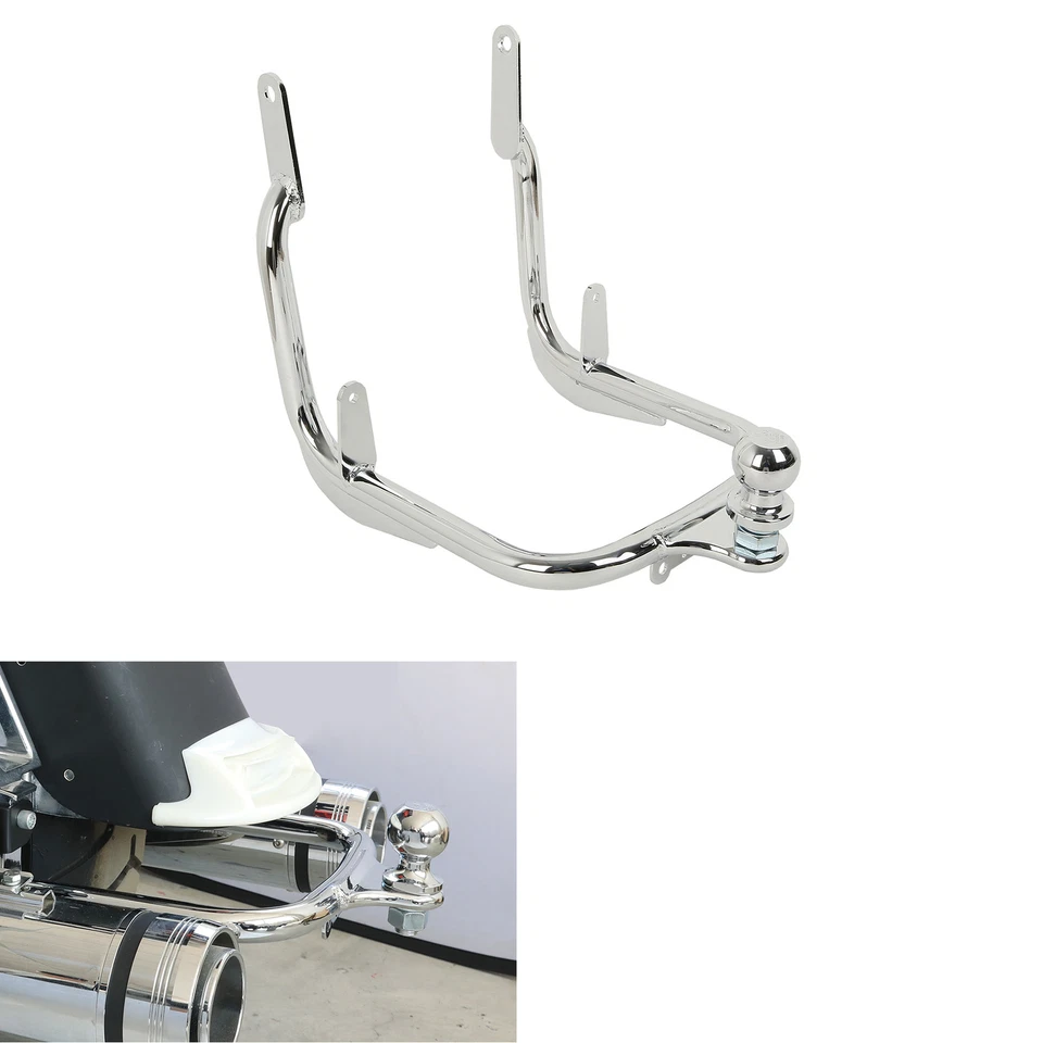 Chrome Trailer Hitch Tow Fit For Harley Street Glide Special FLHXS 2014-2022 - Изображение 1 из 4
