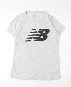 New Balance T-shirt donna bianca media girocollo - Foto 1 di 12